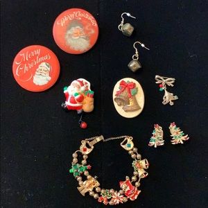 Vintage holiday bundle of jewelry